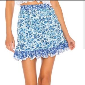 HEMANT & NANDITA Suho skirt in Blue Size XS, excellent condition, worn once